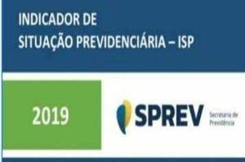 SPREV divulga o ISP RPPS 2019